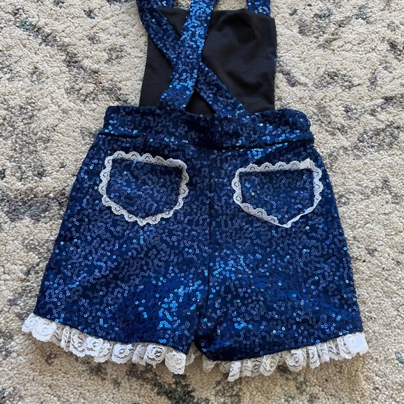 Custom Two Piece Overall Dance Costume - Picture 3 of 5